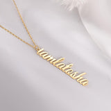 Personalized 18K Gold Plated Nameplate Customized Jewelry Gift for Women