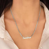 Personalized 18K Gold Plated Nameplate Customized Jewelry Gift for Women