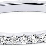 925 Sterling Silver CZ Simulated Diamond Stackable Ring Eternity Bands for Women