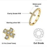 Cubic Zirconia Promise Rings for Her, Stackable Wedding Bands Rings for Women Infinity Forever Love Knot Ring