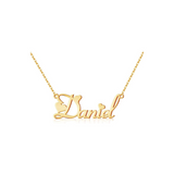 Personalized 18K Gold Plated Nameplate Customized Jewelry Gift for Women