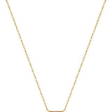 Trendy 14K Gold Plated CZ Chain Pendant - Dainty Birthstone Necklace for Women