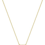 Trendy 14K Gold Plated CZ Chain Pendant - Dainty Birthstone Necklace for Women