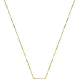 Trendy 14K Gold Plated CZ Chain Pendant - Dainty Birthstone Necklace for Women