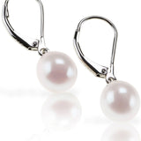 Handpicked AAA+ Quality Freshwater Cultured Pearl Earrings Leverback Dangle Stud