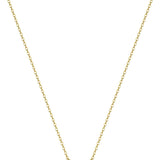 Trendy 14K Gold Plated CZ Chain Pendant - Dainty Birthstone Necklace for Women