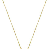 Trendy 14K Gold Plated CZ Chain Pendant - Dainty Birthstone Necklace for Women