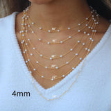 Necklace Simple White Pearls Choker| Necklace Elegant Tiny Small Faux