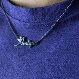 Personalized 18K Gold Plated Nameplate Customized Jewelry Gift for Women