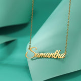 Personalized 18K Gold Plated Nameplate Customized Jewelry Gift for Women