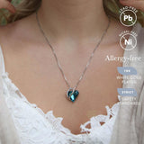 Leafael Necklaces for Women, Infinity Love Heart Pendant with Birthstone Crystals