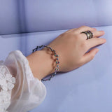 2 In 1 Magic Retractable Ring Bracelet Creative Stretchable Twist Folding Ring