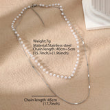 Style Layer Chain Fashion Exquisite French Necklaces For Women Jewelry