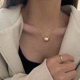 Chain Collar Choker Love Heart Pendant Necklace for Women