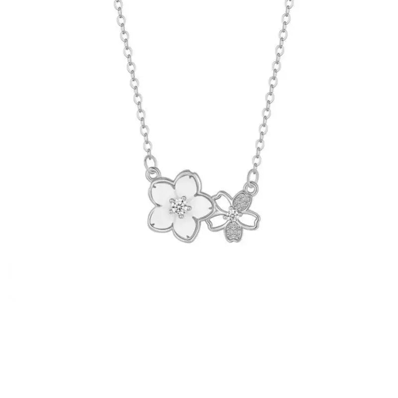 Fashion Trendy Stereoscopic Flower Necklace Women Jewelry