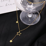 Stars Tassel Pendants Everyday Wear Necklace For Women