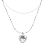 Heart Necklace French Lucky Bean Love Clavicle Chain