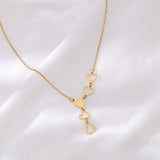 Light Luxury Elegant Delicate Heart Pendant Charm Chain Necklace For Women