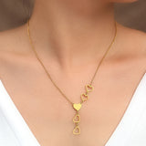 Light Luxury Elegant Delicate Heart Pendant Charm Chain Necklace For Women