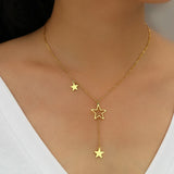 Stars Tassel Pendants Everyday Wear Necklace For Women