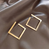 Square Earrings Irregular Stud Earrings Wind Fashion Earring