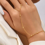 Beaded Finger Chain  Minimalist Bracelet For Women Jewelry